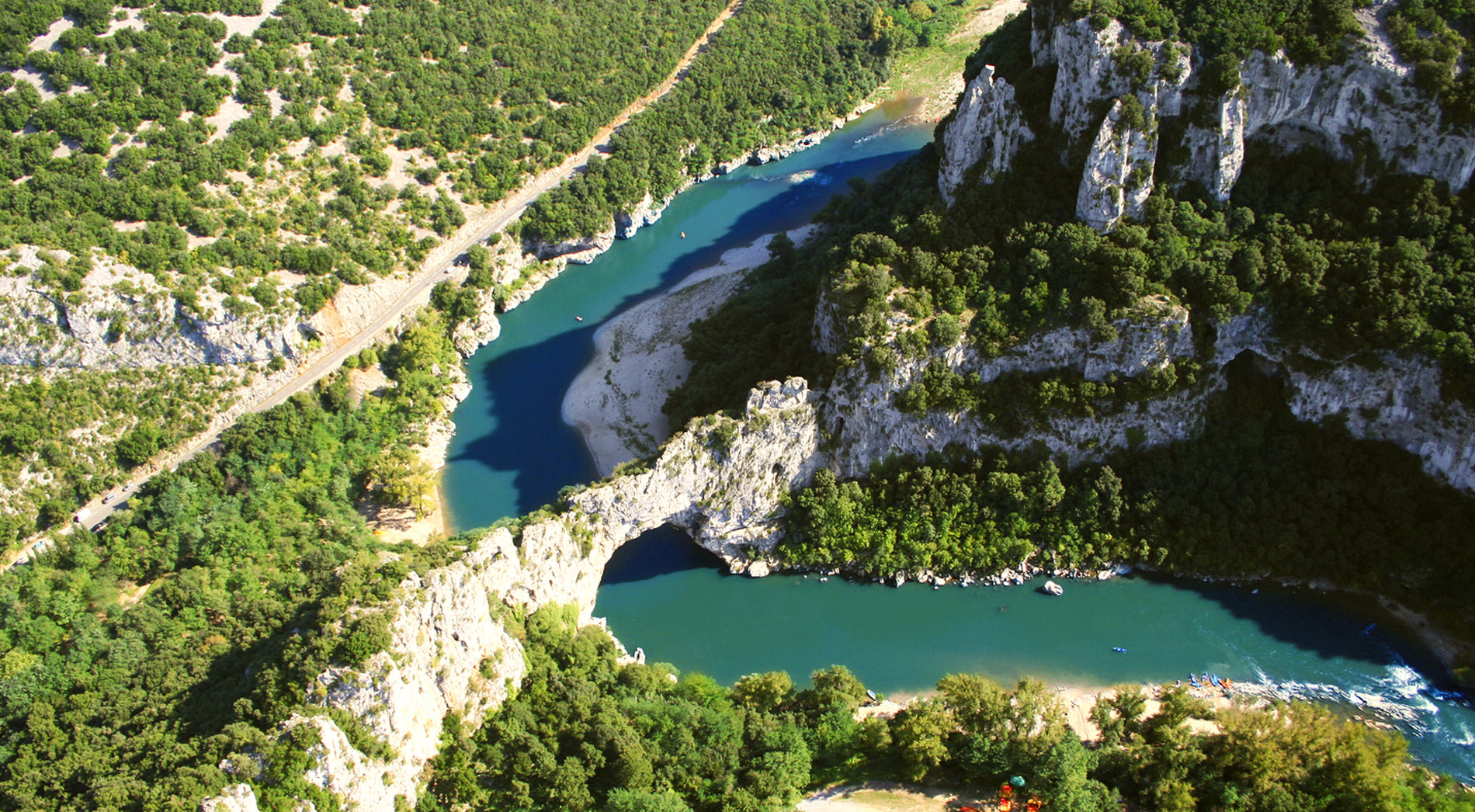 Les gorges de l'Ardèche